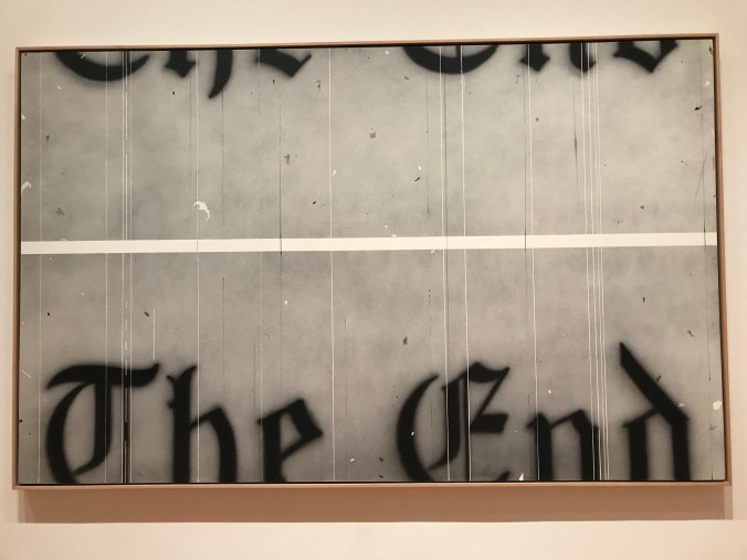 Suddenly Mad - MOMA - Edward Ruscha - The End 1991