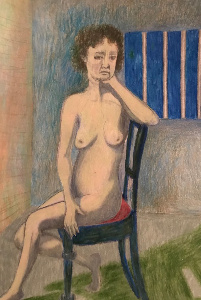 Suddenly Mad Self Portrait (Depression) 1:1:2018