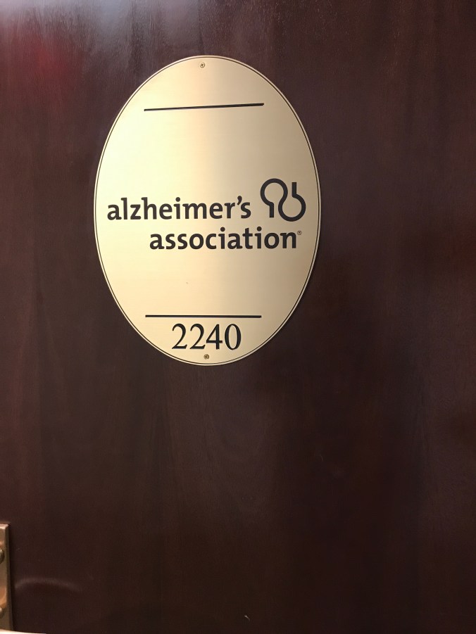 Suddenly Mad- Alzheimer_s Assn door sign
