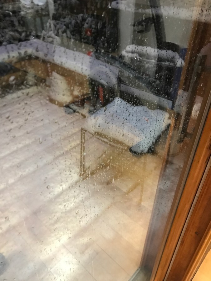 Suddenly Mad- for Mutations A Go-Go - outside my window - Noreaster snow