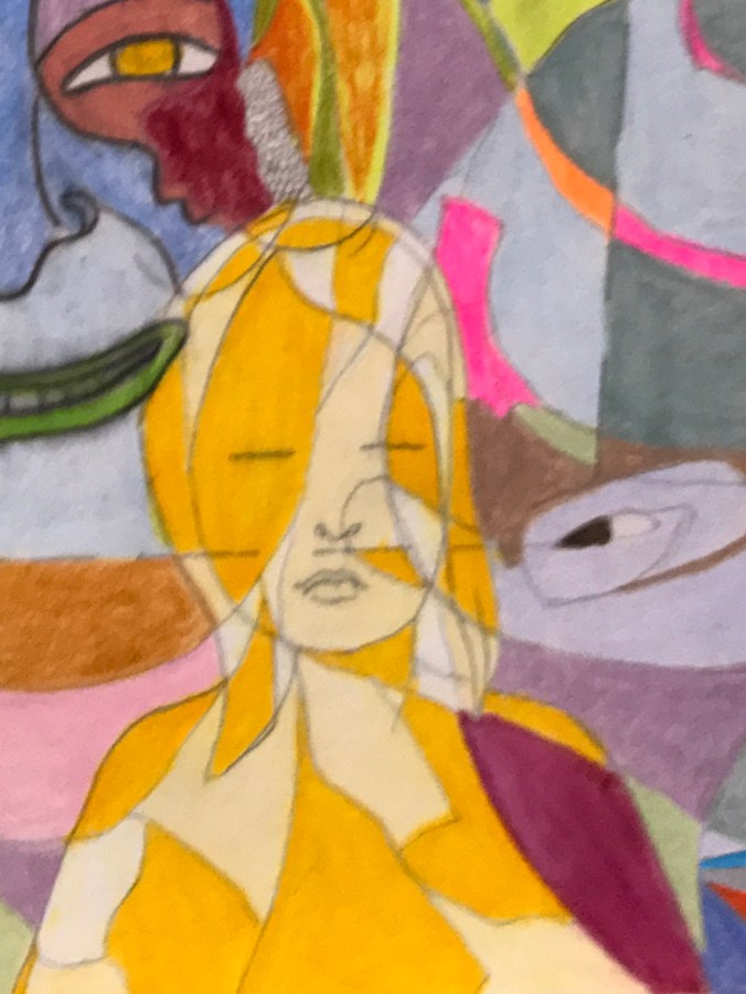 Suddenly Mad- Mutations A-Go Go - yellow girl detail