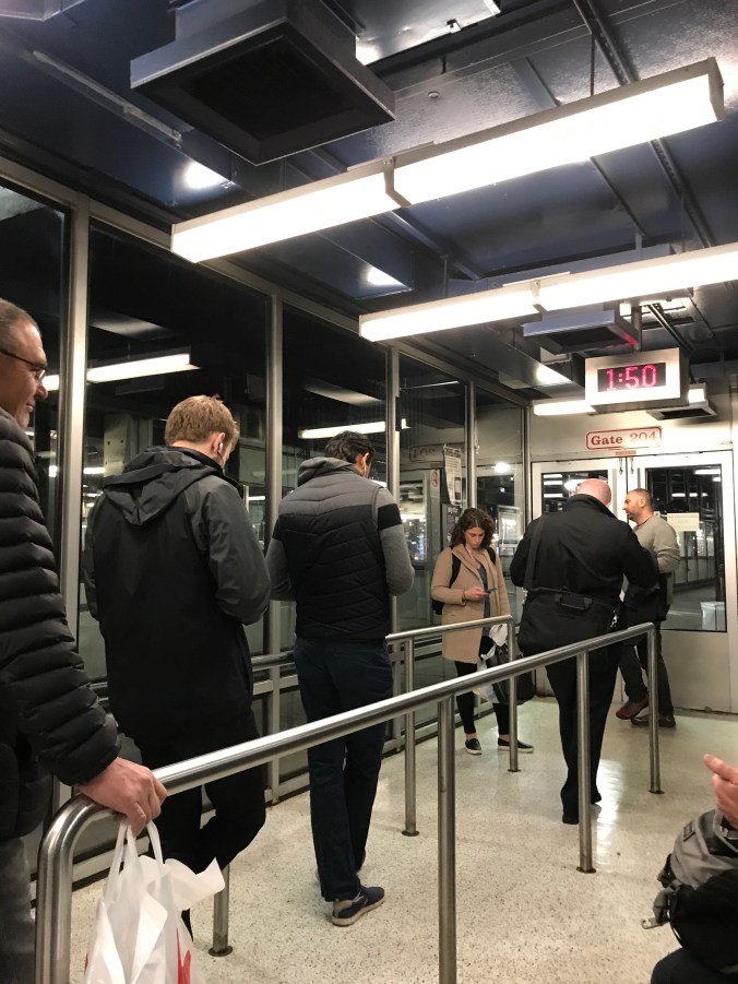 Suddenly Mad- waiting for the bus at Port Authority