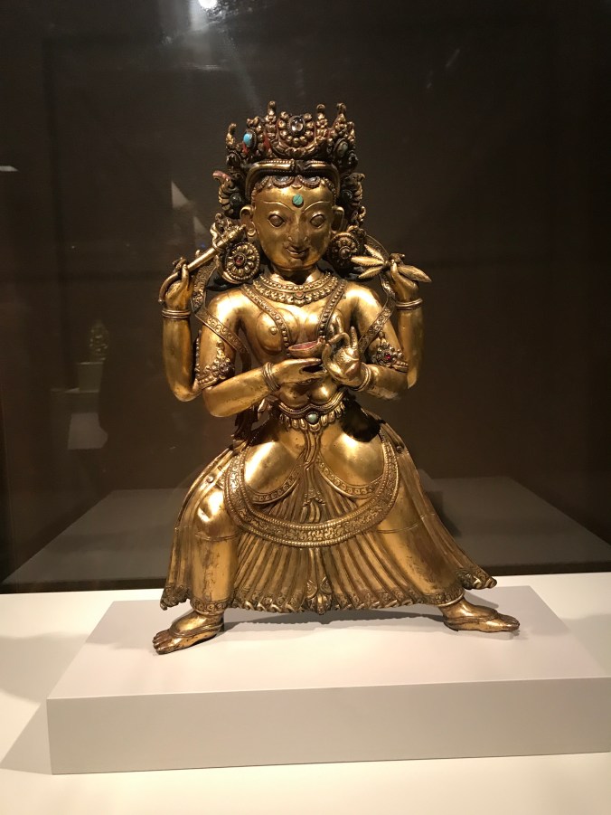 Suddenly Mad- Triumph or Alzheimer_s or ALZHEIMER_S (Kaumari repousse goddess sculpture at Rubin)