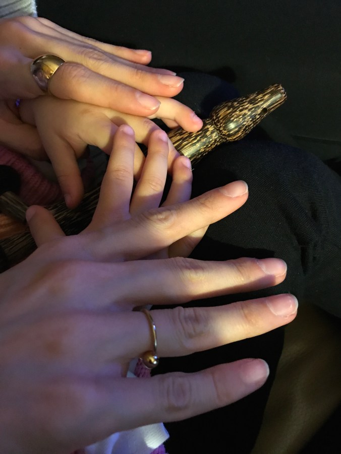 Suddenly Mad- Triumph or Alzheimer_s or ALZHEIMER_S (my daughter and my granddaughter_s hands)