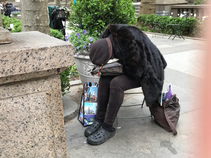 Suddenly Mad- Flummoxed (sad New Yorker) maybe homeless)