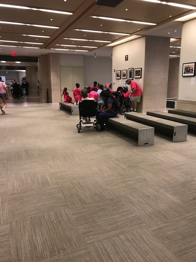 Suddenly Mad- Inside the group meeting area at the Met (where I used to take my students)