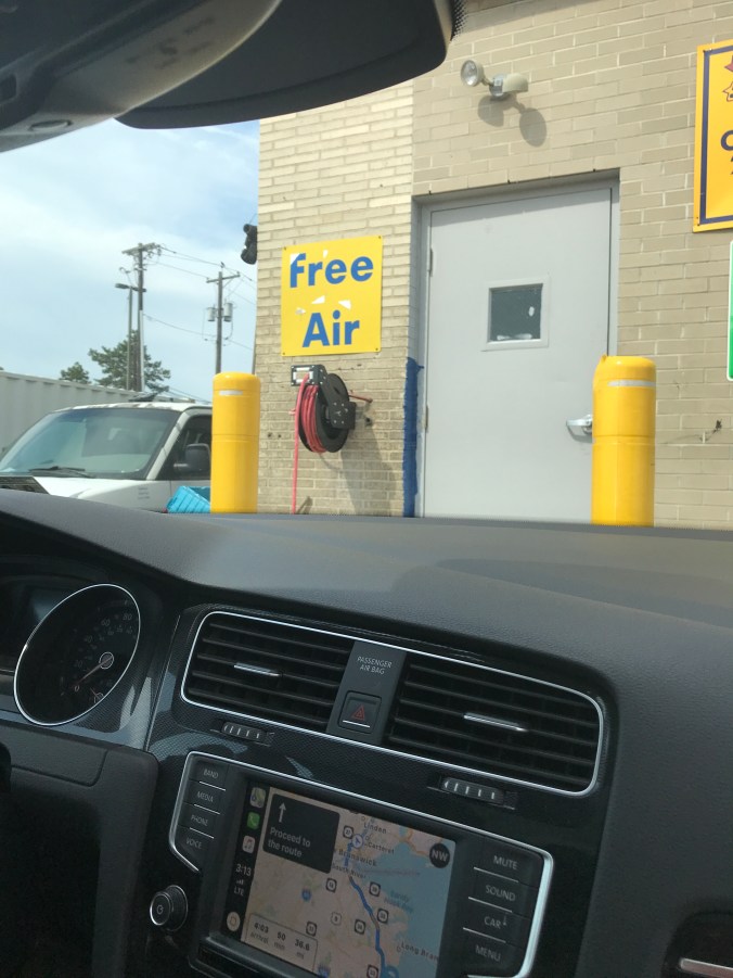 Suddenly Mad- Free air to fill the tires