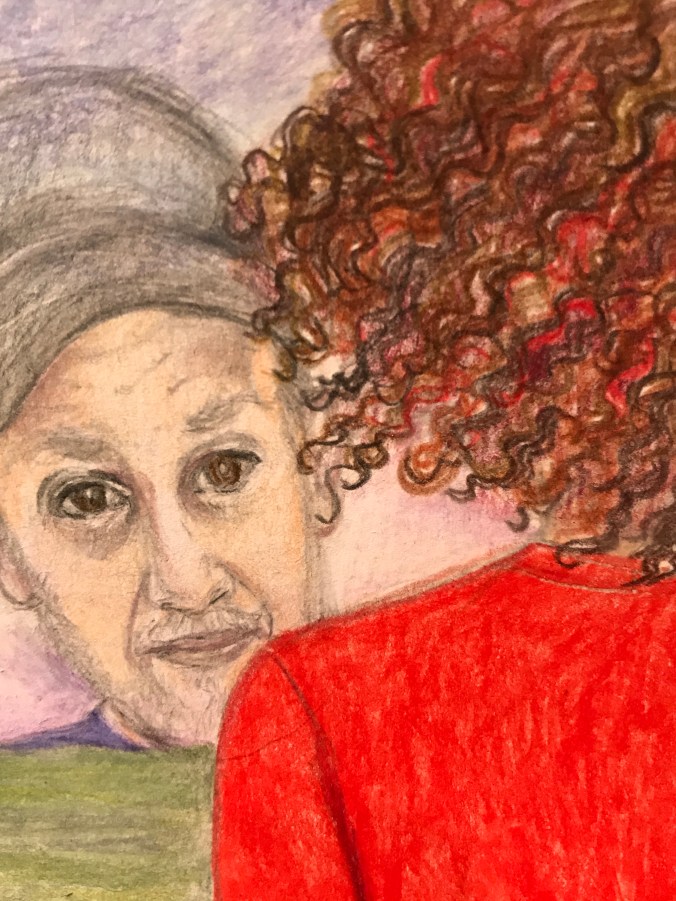 Suddenly Mad- Free Fall Drawing detail Wayne and me