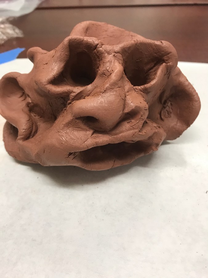 Suddenly Mad- my clay monstrosity Alz Assn