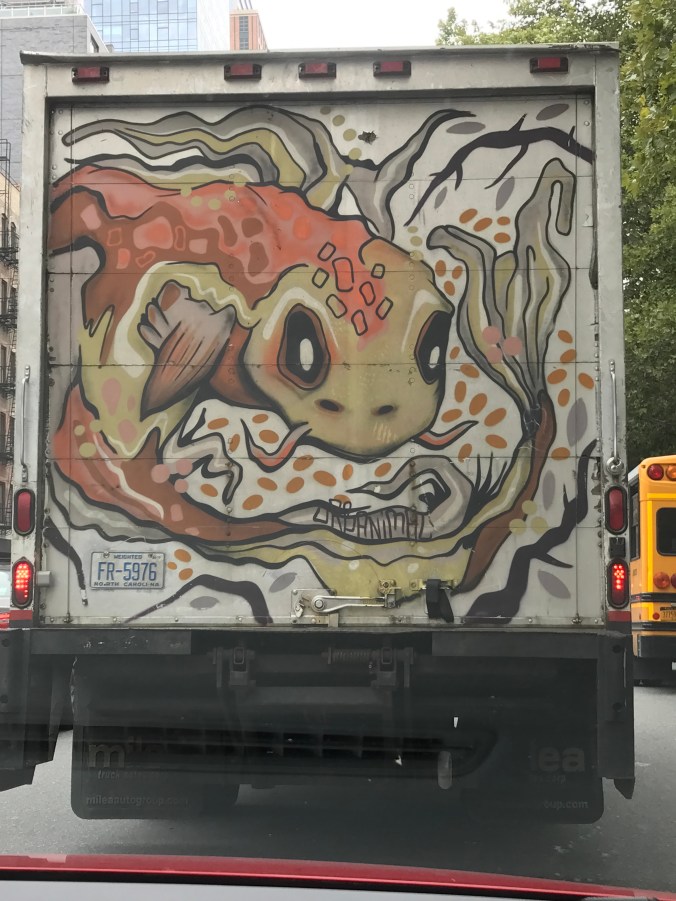 Suddenly Mad- My Soul - painting on the back of a truck reminded me of images at Rubin