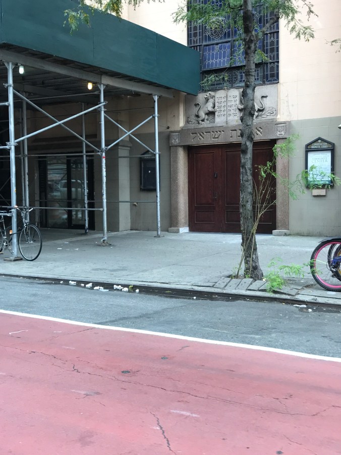 Suddenly Mad- My Soul passed this synagogue on 23rd Street on route to Rubin