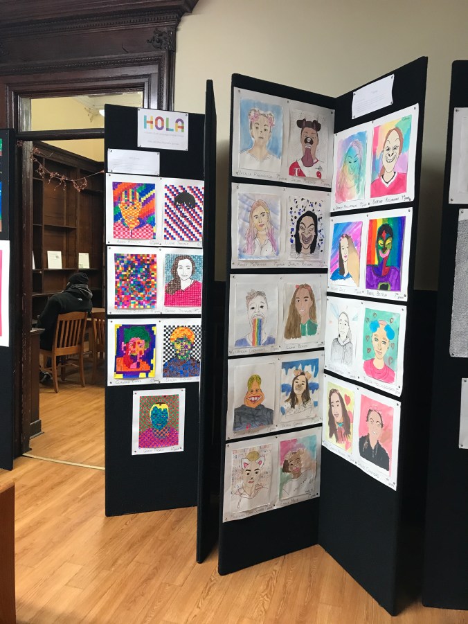 Suddenly Mad- The Cardinal Truth - student exhibit at the library Inbox x