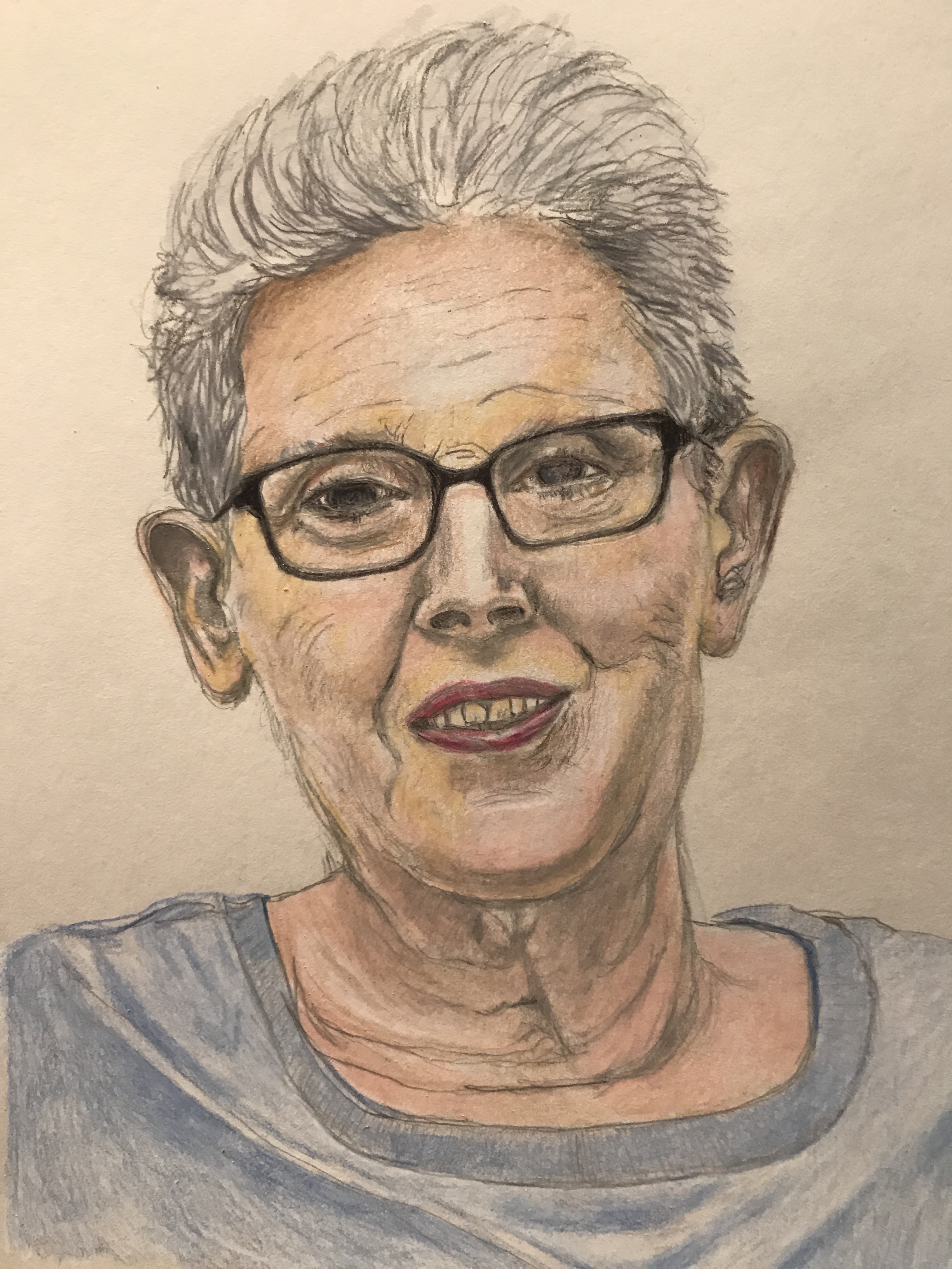 Suddenly Mad- Impermanence and Change (drawing of Jeanne Becker)