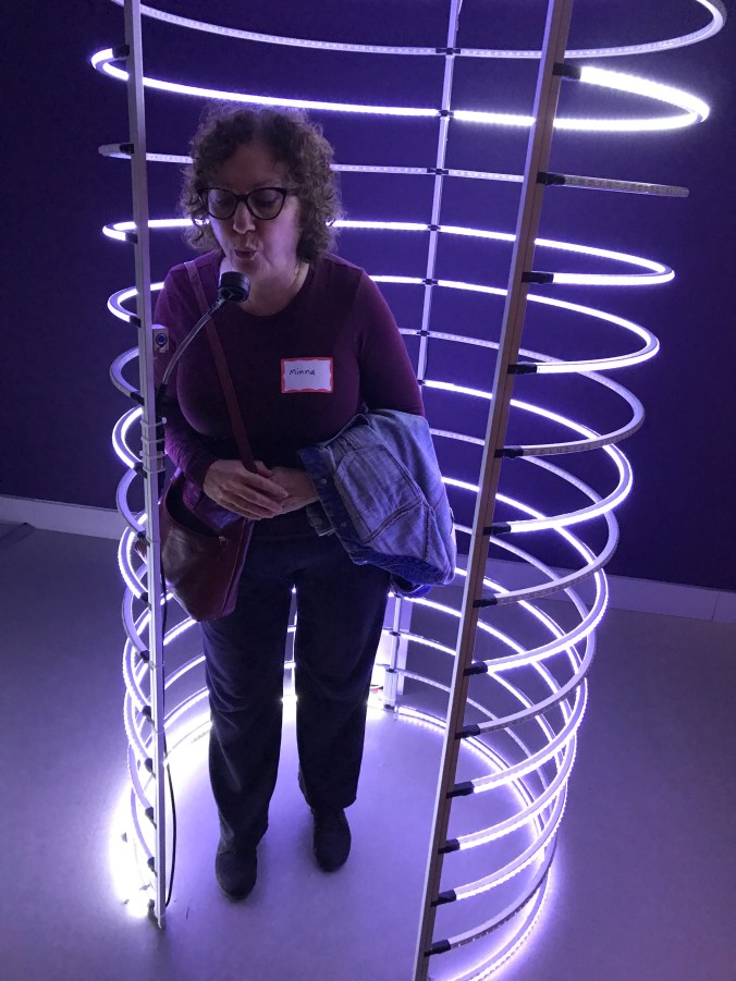 Suddenly Mad- Fractured (me Inside led sculpture - Breathless)