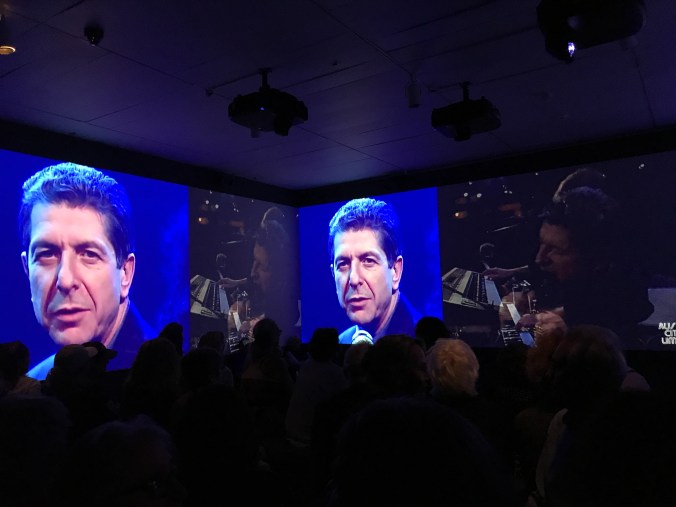 Leonard Cohen exhibit at The Jewish Museum (film and video of him at different ages)