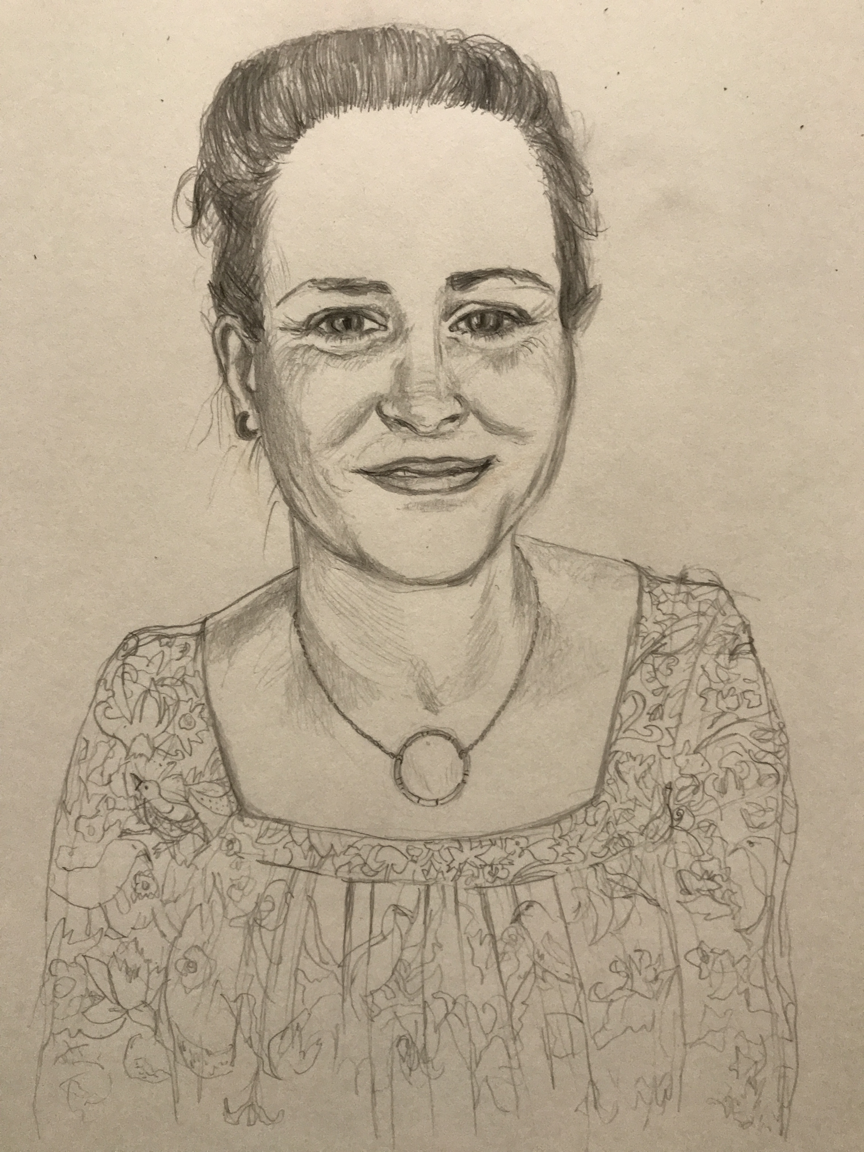 Leonard Cohen exhibit (drawing of Caarin)