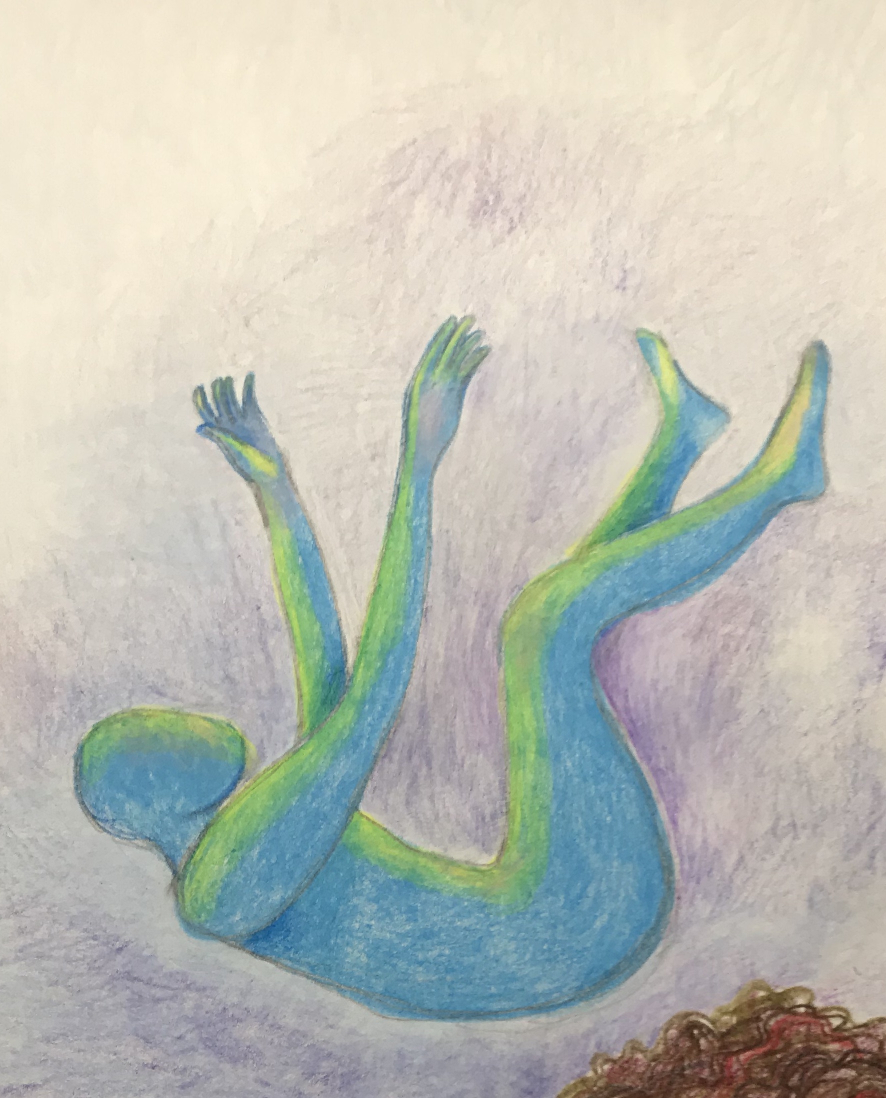 Suddenly Mad- Wish this was a dream (falling figure drawing)