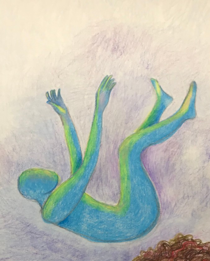 Suddenly Mad- Wish this was a dream (falling figure drawing)