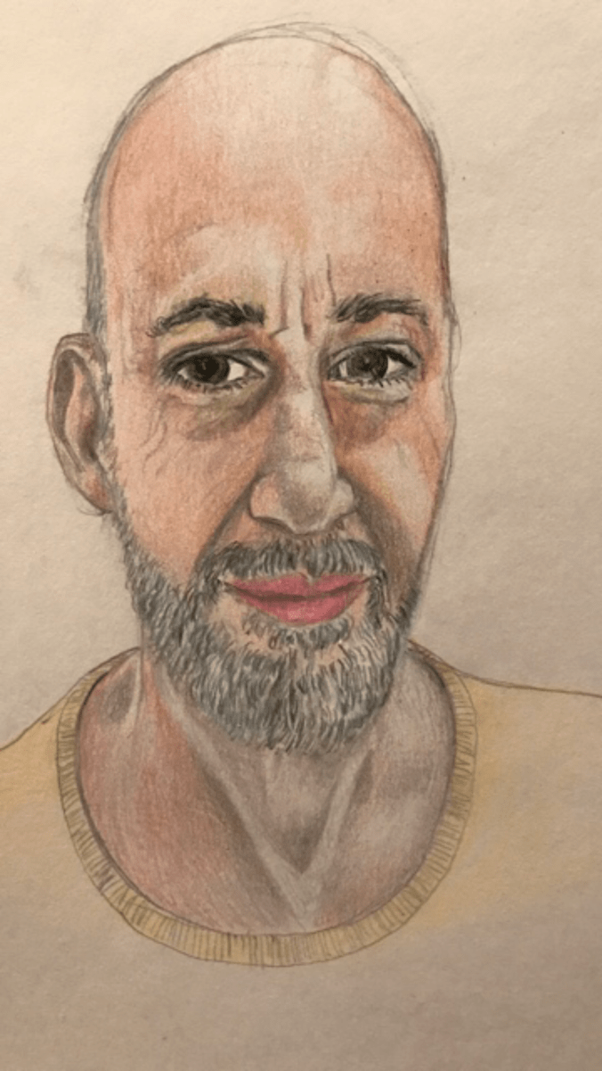 Suddenly Mad- drawing of my husband Wayne